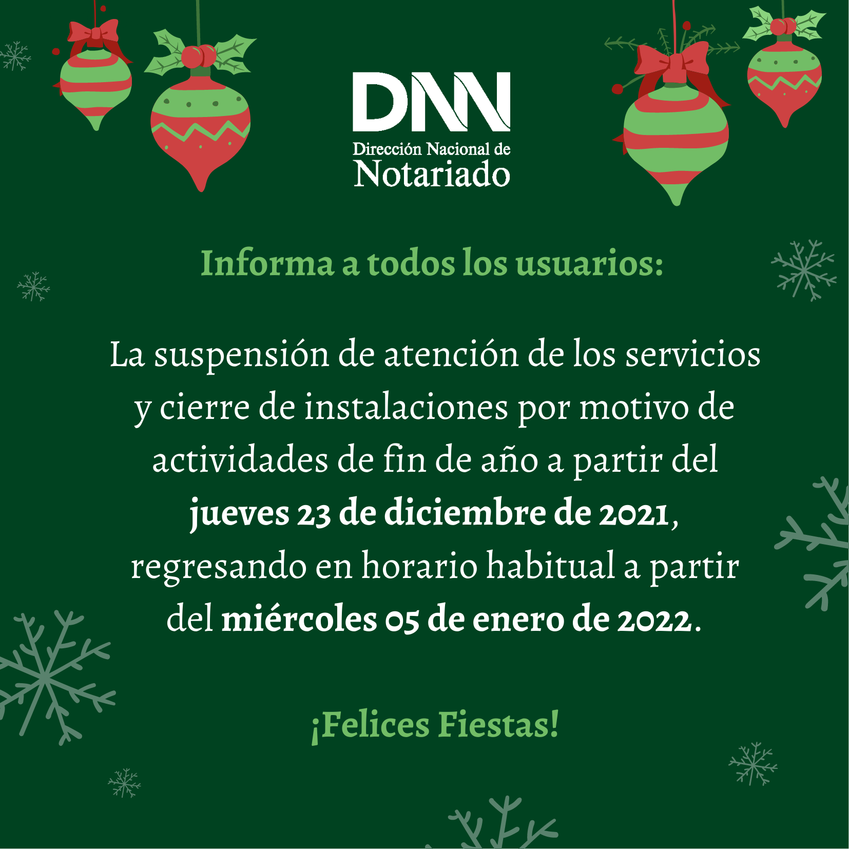 CIERRE FIN DE AÑO