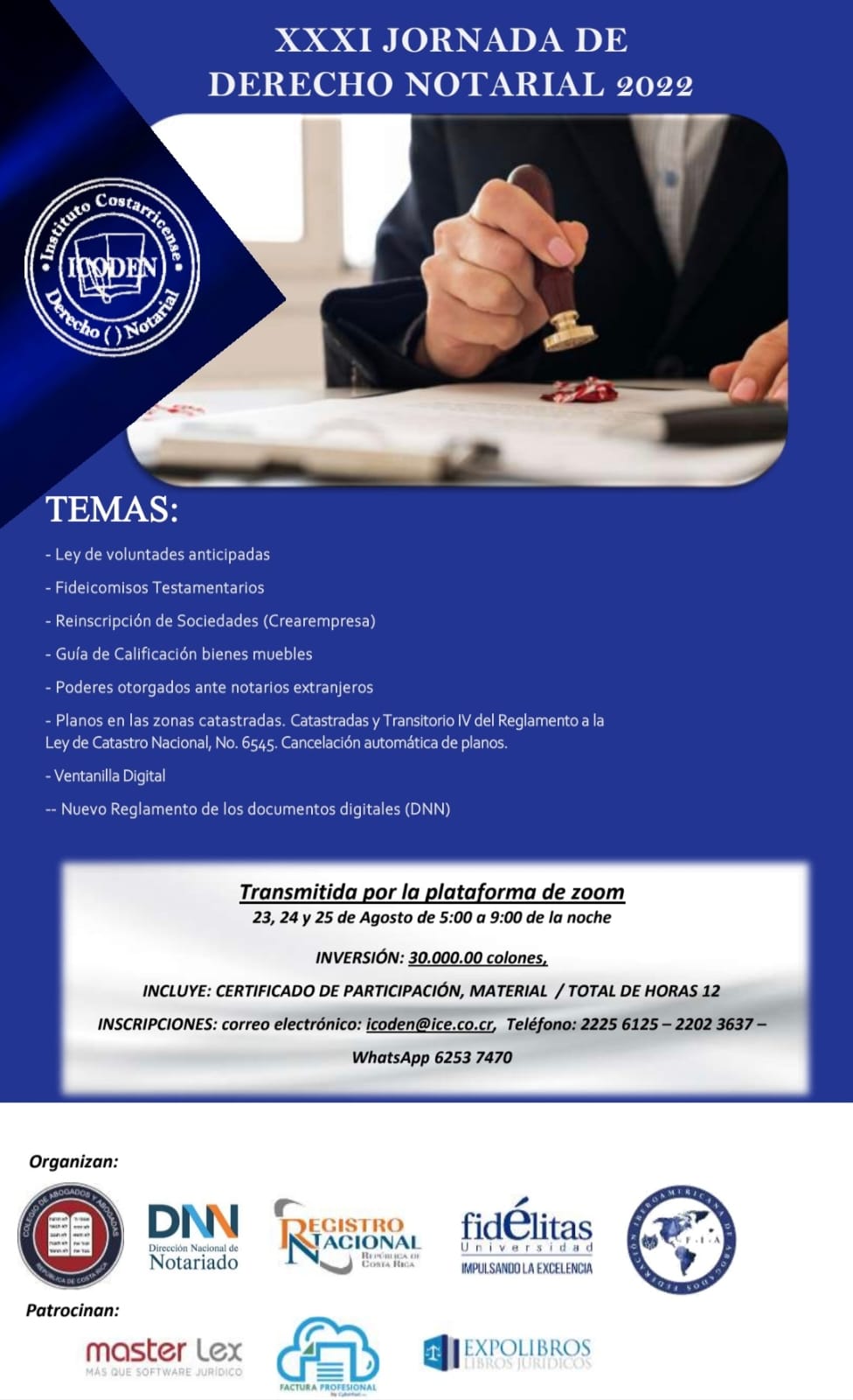 JORNADA XXXI DERECHO NOTARIAL ICODEN