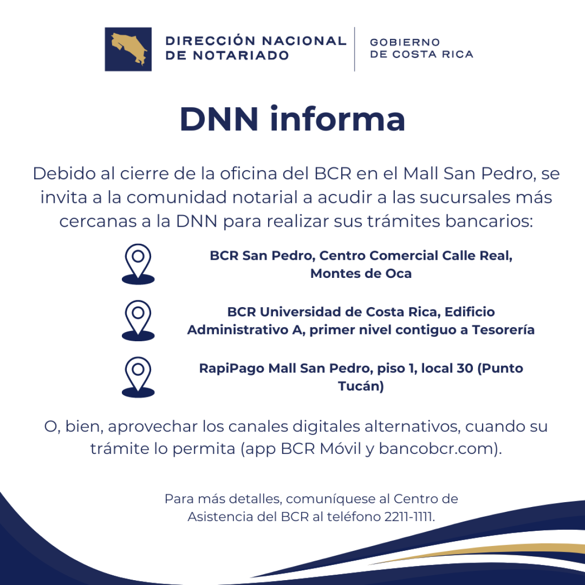 aviso BCR